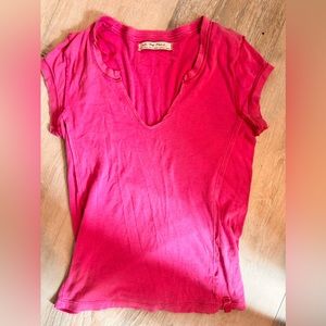 Free people size extra small t-shirt in pink
